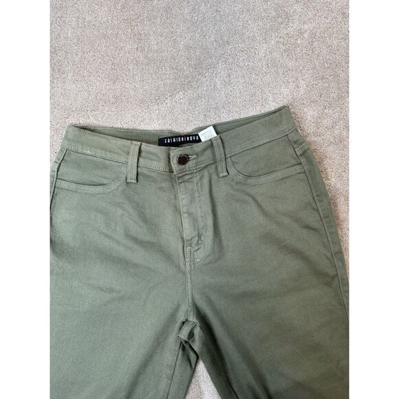 fashion nova womens olive green jeans size 13,medium Strech Medium Waist - Picture 10 of 16